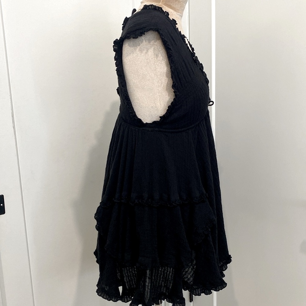 Free People Antoinette Black Mini Dress |Size XS - Picture 10 of 13